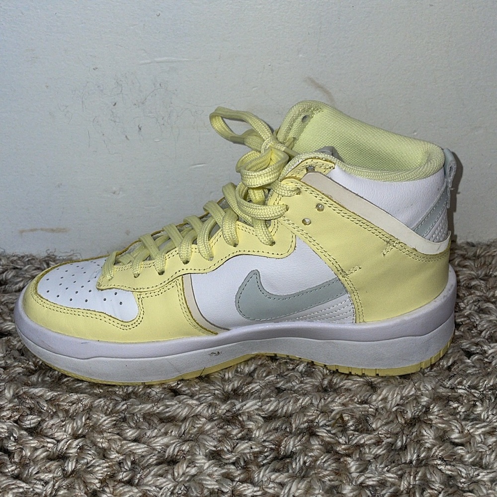 Nike Dunk High up rebel yellow sneakers shoes - Picture 5 of 11
